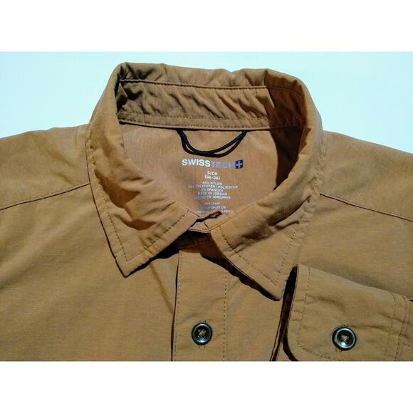 Swiss Tech Mens Size Small Copper Penny Color L/S Performance Shirt EUC - Picture 2 of 6